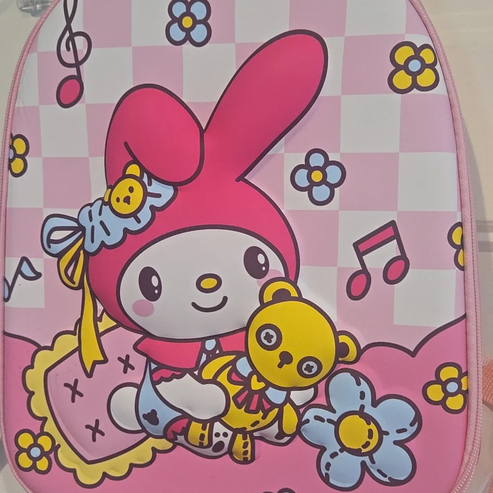 My Melody Backpack NWOT Hello Kitty Character New W Out Tags Hardcase Pink Blue